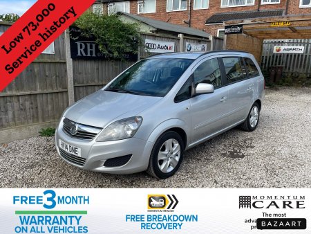 VAUXHALL ZAFIRA 1.8 16V Exclusiv Euro 5 5dr